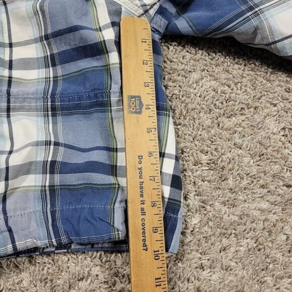 Hollister Cargo Shorts Mens 32 Blue Button Fly Skater Preppy Utility - Picture 5 of 8